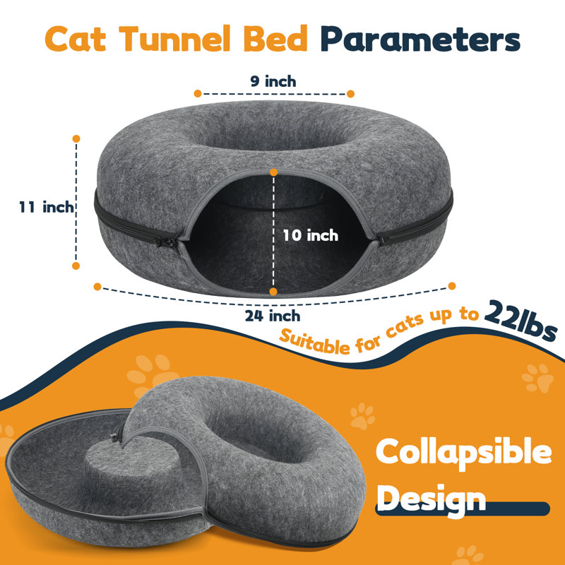 Tucker Murphy Pet™ Ameliah Round Cat Bed & Reviews Wayfair